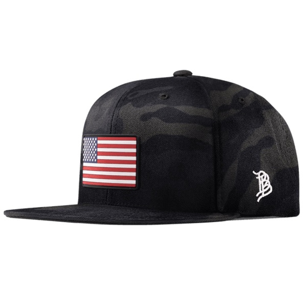Old Glory PVC Essential Flat Snapback Hat